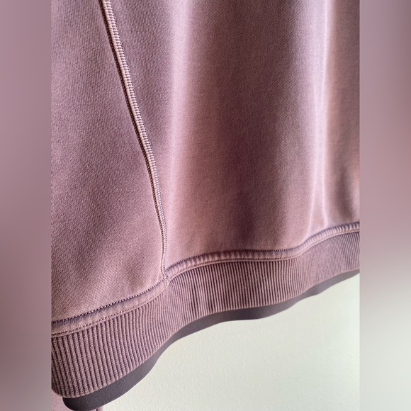 Athleta Recover Hoodie Sweatshirt Size S Smoked Almond Purple Brown Pullover - Picture 10 of 11